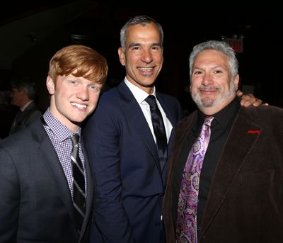 Jerry Mitchell with boyfriend & Harvey Fierstein  Photo