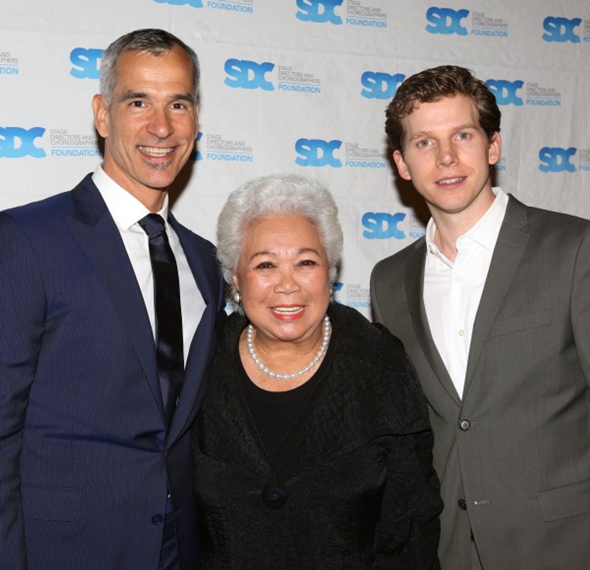 Jerry Mitchell, Joy Abbott, Stark Sands at 