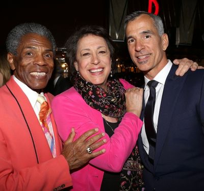 Andre De Shields, Lynne Meadow,  Jerry Mitchell  Photo
