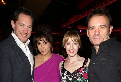 Matilda stars Bertie Carvel, Lesli Margherita, Lauren Ward, and director Matthew Warc Photo