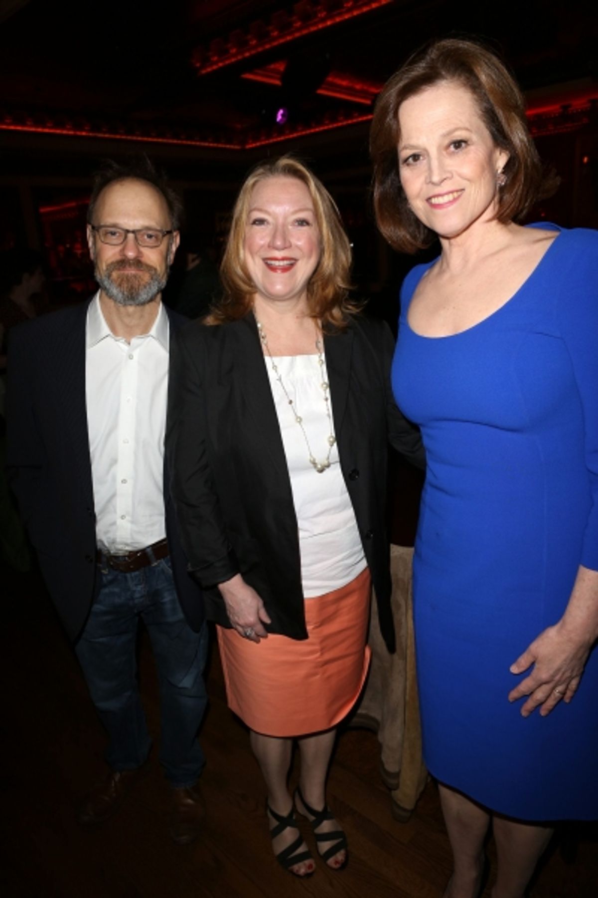David Hyde Pierce, Kristine Nielsen,, Sigourney Weaver  at 