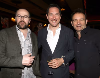 Dennis Kelly, Bertie Carvel, Matthew Warchus
 Photo