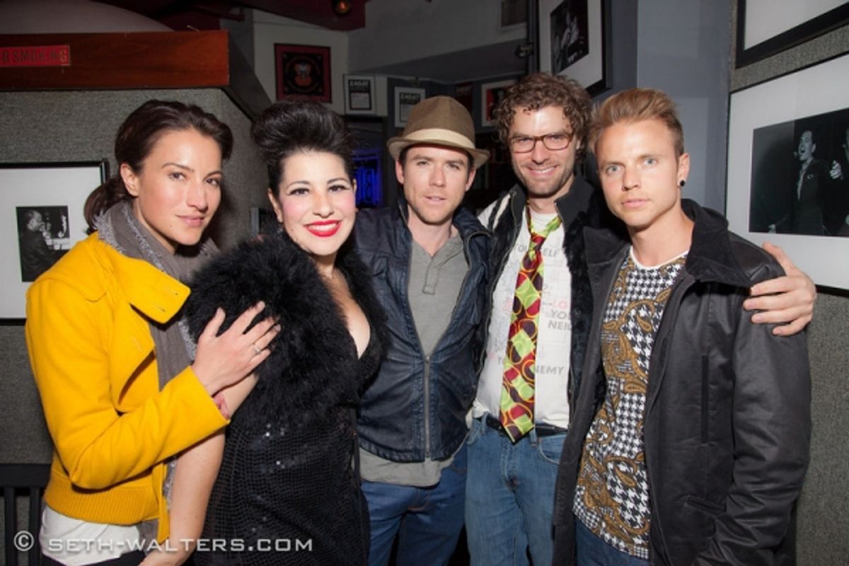 America Campbell, Julie Garnye, Christian Campbell, Lance Horne and Shane Jenek at 