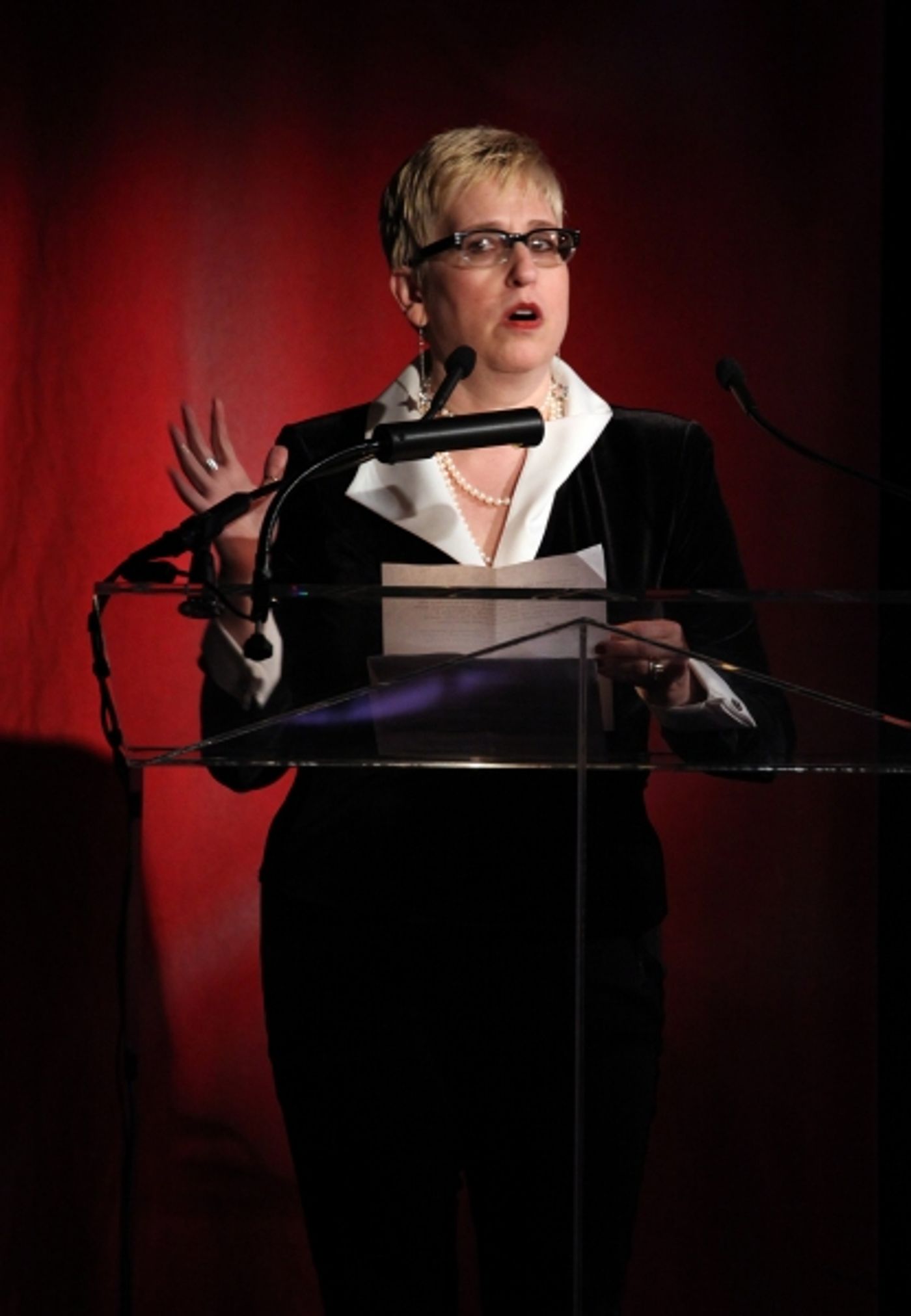 Exclusive Photo Coverage: Harvey Fierstein, Cyndi Lauper and More Present the 'Mr. Abbott' Award to Jerry Mitchell!  Image