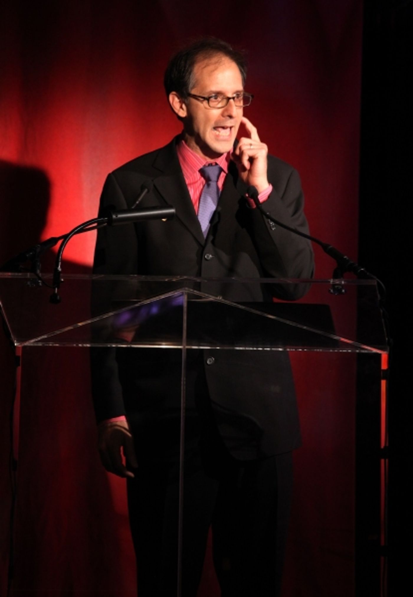 Exclusive Photo Coverage: Harvey Fierstein, Cyndi Lauper and More Present the 'Mr. Abbott' Award to Jerry Mitchell!  Image