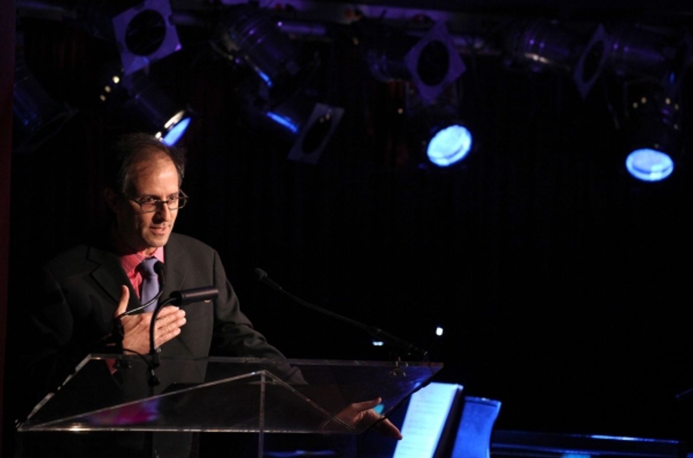 Exclusive Photo Coverage: Harvey Fierstein, Cyndi Lauper and More Present the 'Mr. Abbott' Award to Jerry Mitchell!  Image