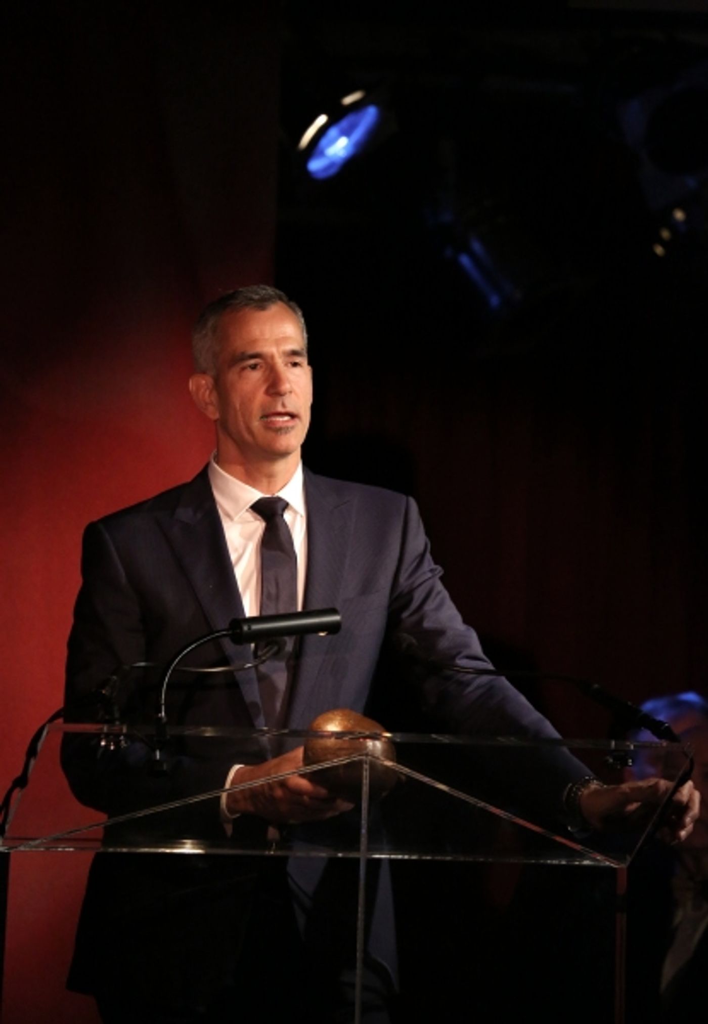 Exclusive Photo Coverage: Harvey Fierstein, Cyndi Lauper and More Present the 'Mr. Abbott' Award to Jerry Mitchell!  Image