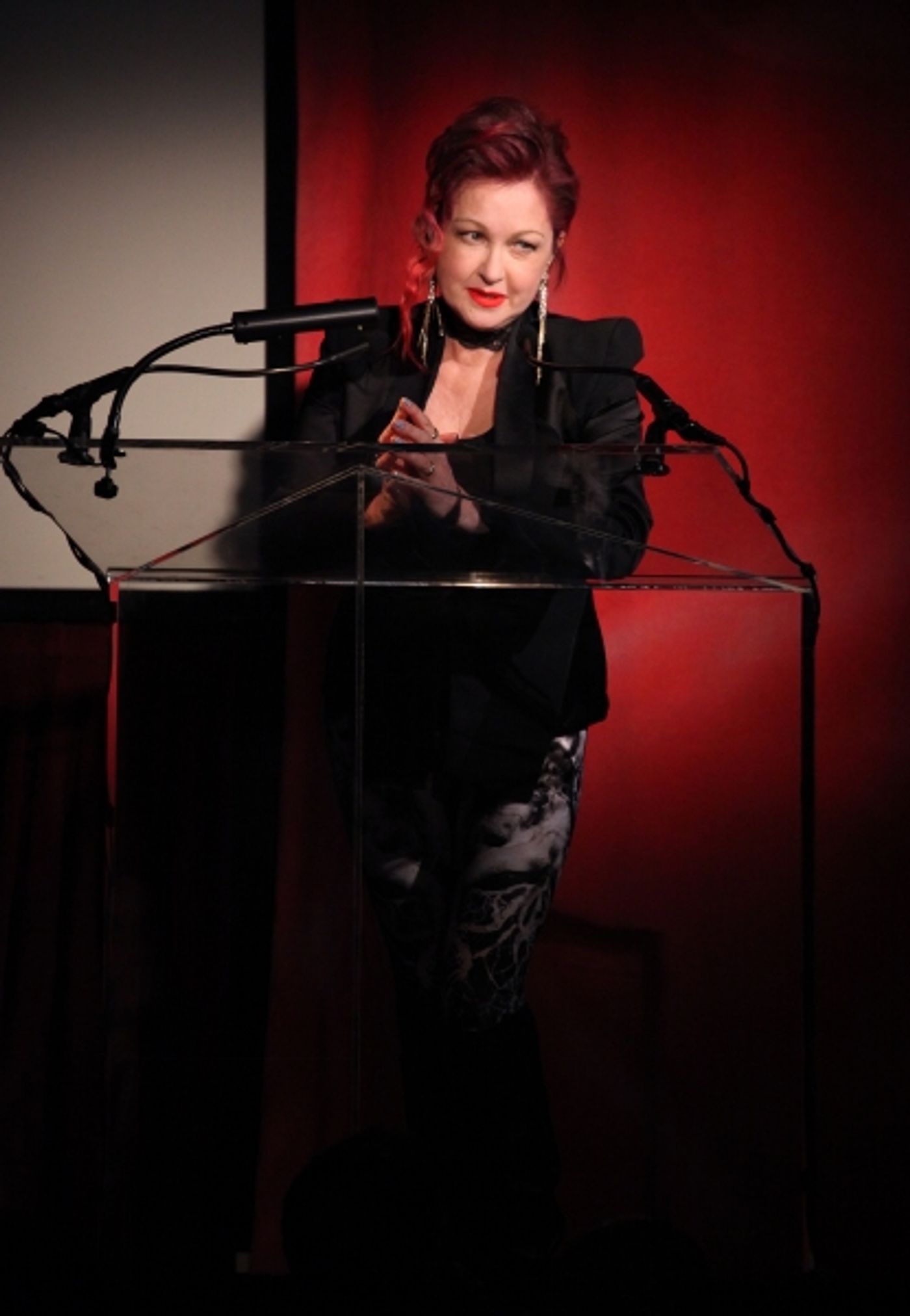 Exclusive Photo Coverage: Harvey Fierstein, Cyndi Lauper and More Present the 'Mr. Abbott' Award to Jerry Mitchell!  Image