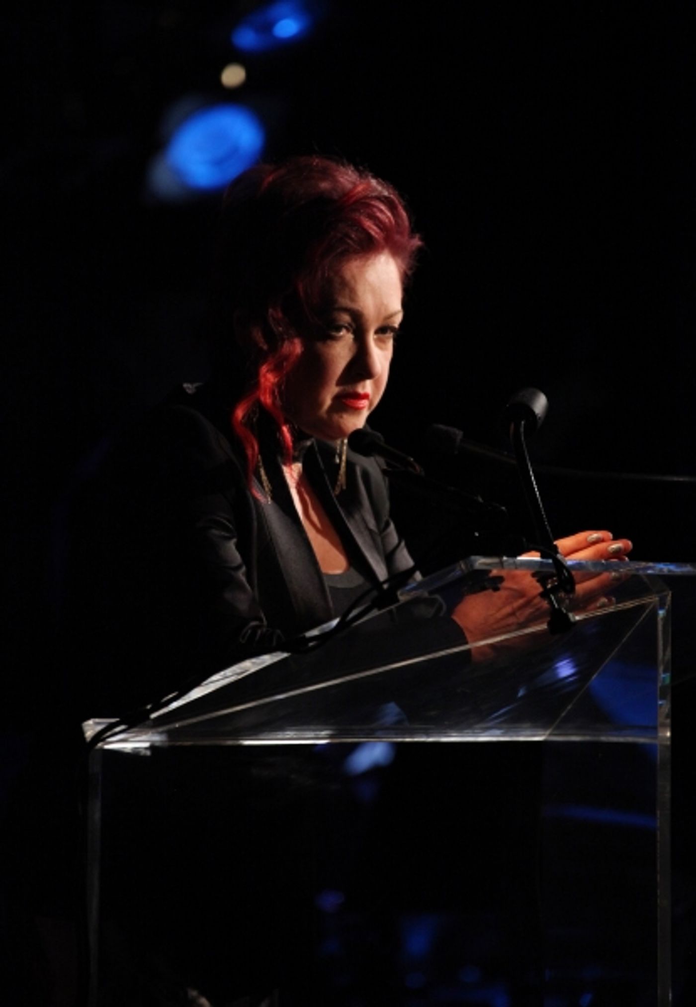 Exclusive Photo Coverage: Harvey Fierstein, Cyndi Lauper and More Present the 'Mr. Abbott' Award to Jerry Mitchell!  Image