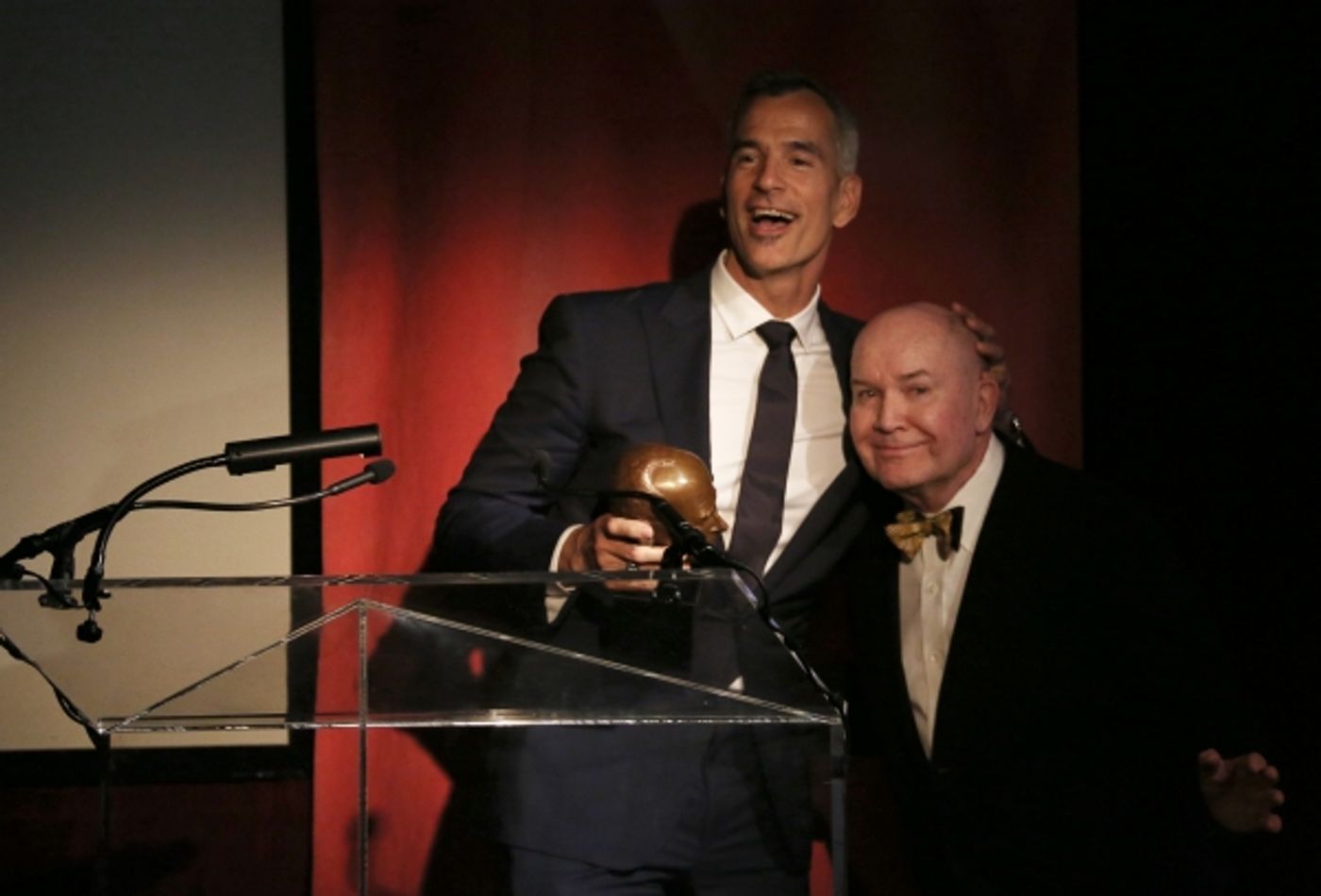 Exclusive Photo Coverage: Harvey Fierstein, Cyndi Lauper and More Present the 'Mr. Abbott' Award to Jerry Mitchell!  Image