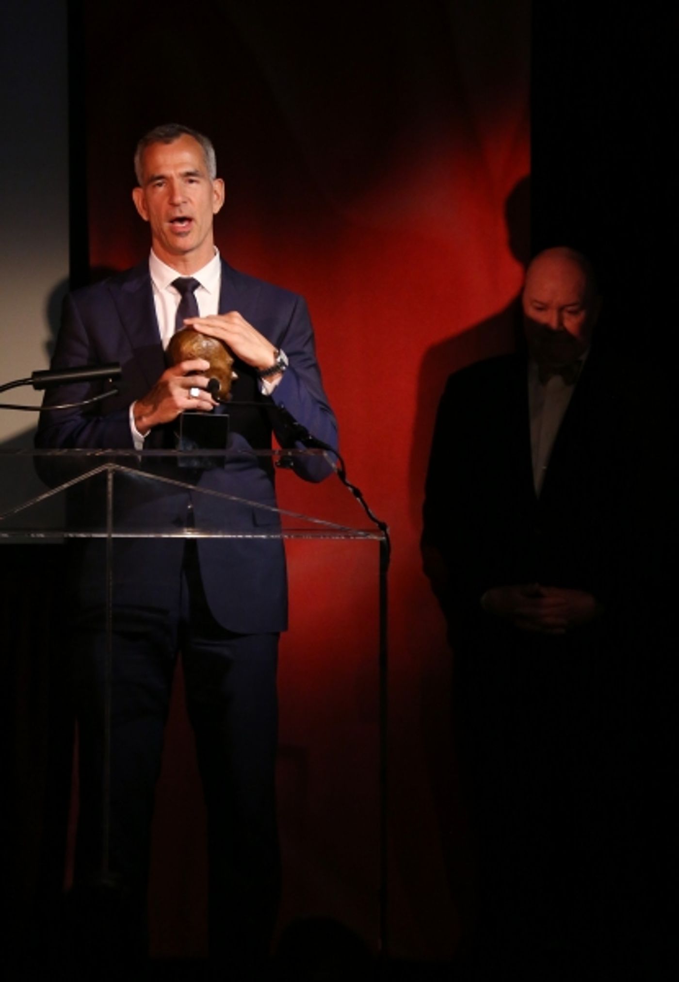 Exclusive Photo Coverage: Harvey Fierstein, Cyndi Lauper and More Present the 'Mr. Abbott' Award to Jerry Mitchell!  Image