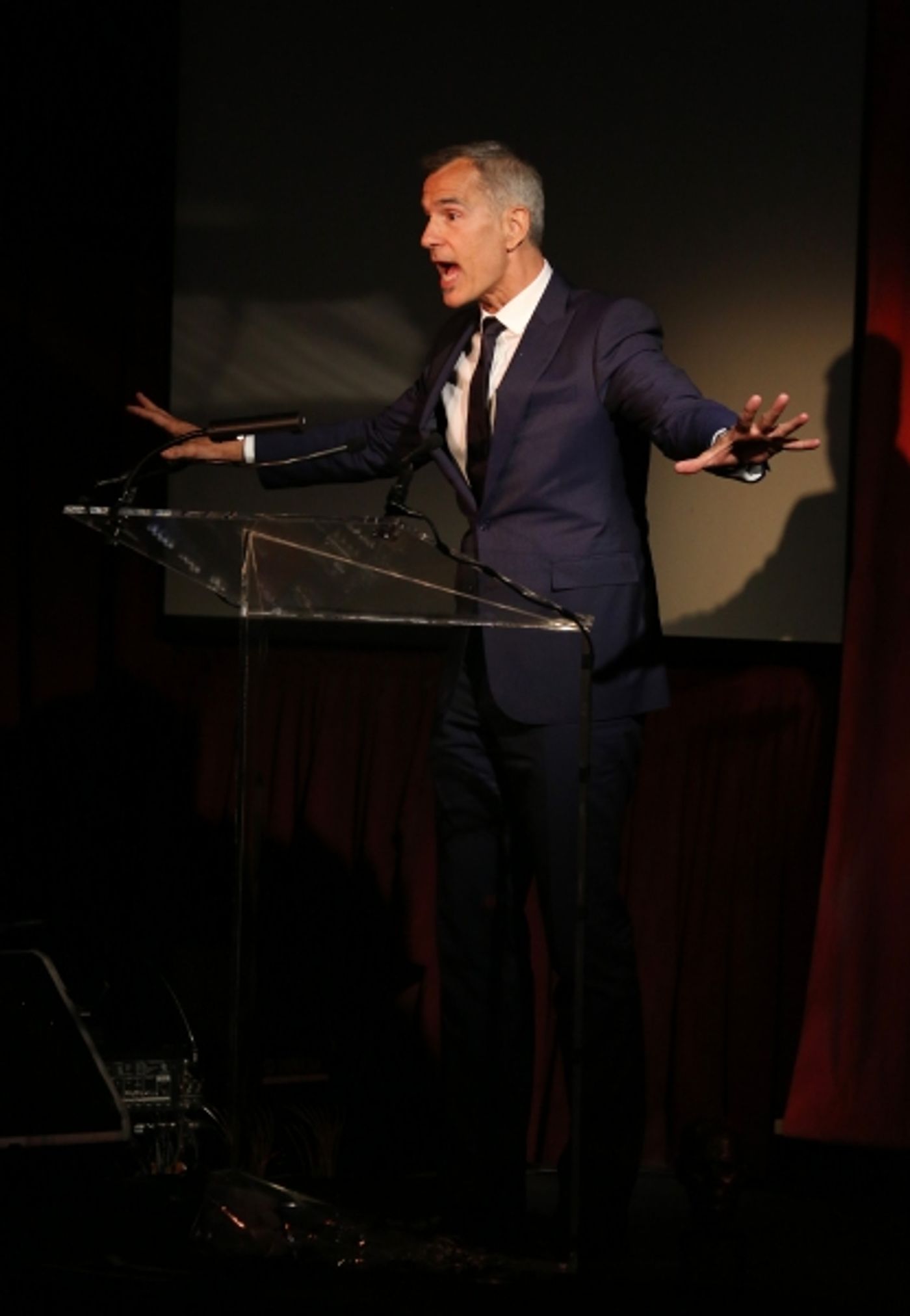 Exclusive Photo Coverage: Harvey Fierstein, Cyndi Lauper and More Present the 'Mr. Abbott' Award to Jerry Mitchell!  Image