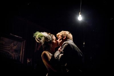 Phillipa Soo and Lucas Steele Photo