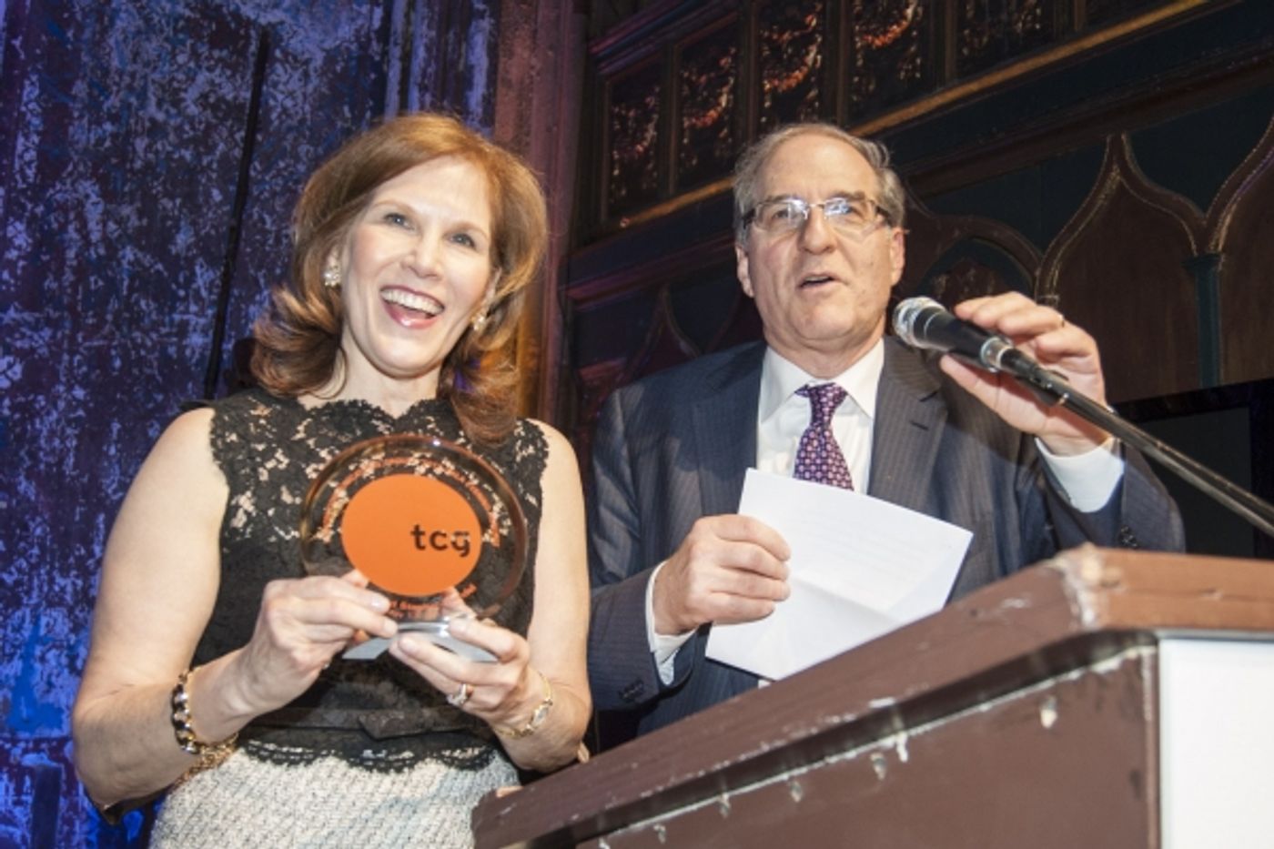 Photo Flash: Tony Kushner, Jessica Hecht, Ming Cho Lee and More at TCG's 2013 Gala  Image