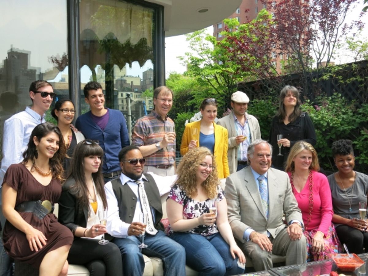 Back Row: Will Detlefsen, Nicole Watson, Danny Sharron, Roger Danforth, Louisa Proske, Alexandru Mihail, Pam MacKinnon. Front Row: Lian Walden, Elizabeth Carlson, Raphael Massie, Samantha Saltzman, Stewart F. Lane, Bonnie Comley, Jamila Redd. at 