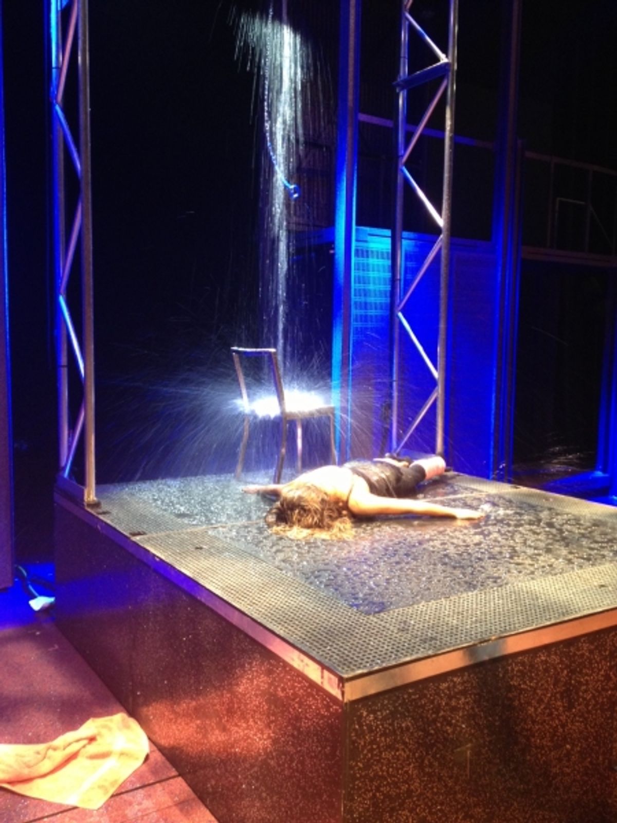 JillIan Barberie has had enough but definitely a great time at Segerstrom Center as she learns about Flashdance The Musical. at 