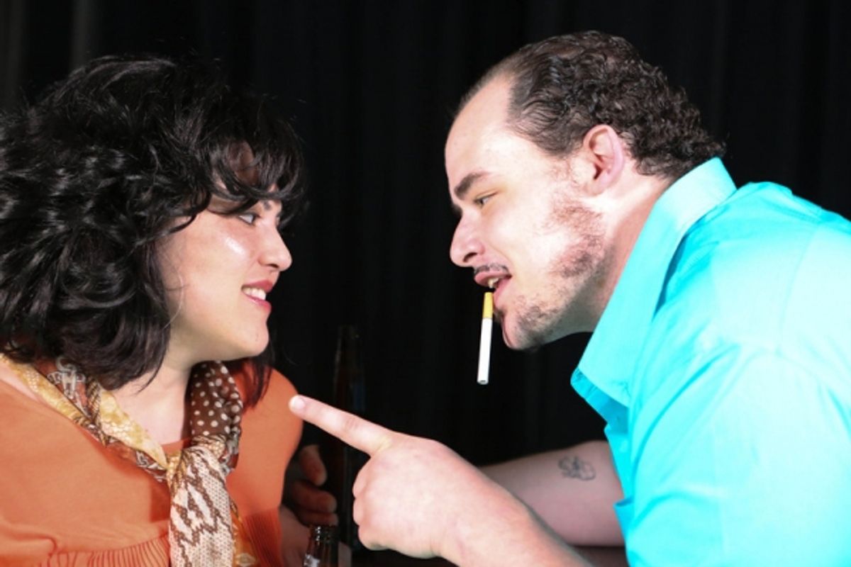 Kimi Short as One True Love and Zachary Allen Farmer as Charles Bukowski at 