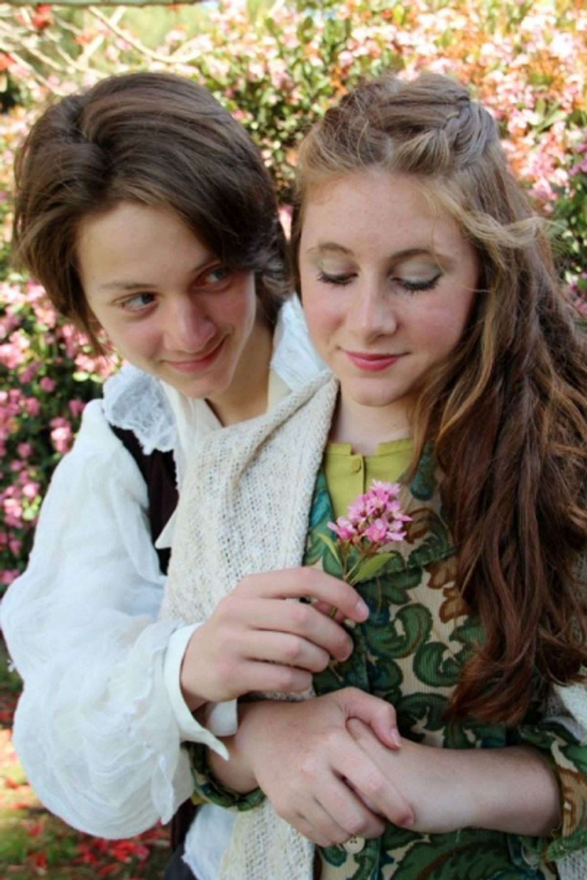 Traveling salesman Paysanne (Anthony Olivas - left) and Princess SucreÃ'Â© (Caroline Macou - right) have fallen in love!  But how can a salesman hope to marry a princess? Photo credit: Pamela Rector at 