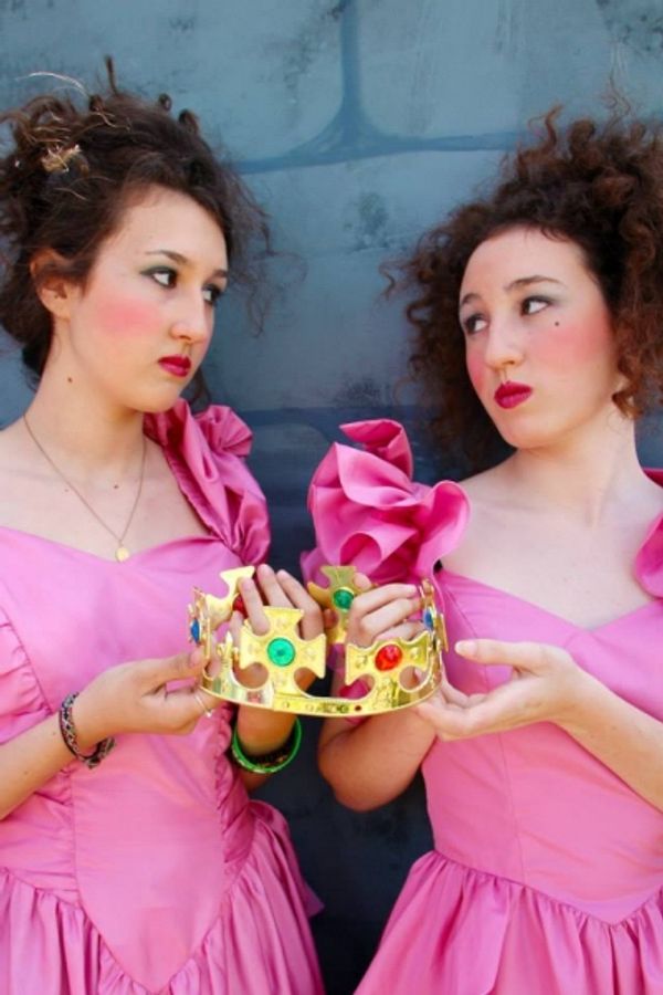 Princess Vinaigre (Isabela Welsh - left) and Princess Jalousie (Caitlin Welsh - right Photo