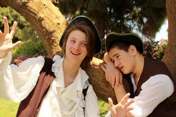 Paysanne (Anthony Olivas - left) dreams of fame and fortune while his partner, Carrot Photo