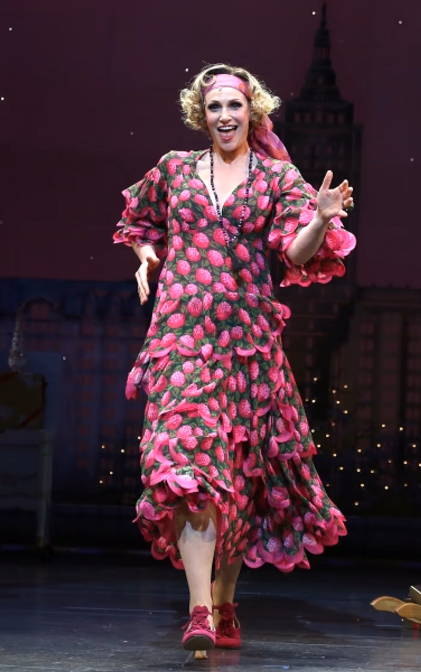 Photo Coverage: The New Miss Hannigan  Takes a Bow! Check Out Jane Lynch's Opening Curtain Call in ANNIE! Image