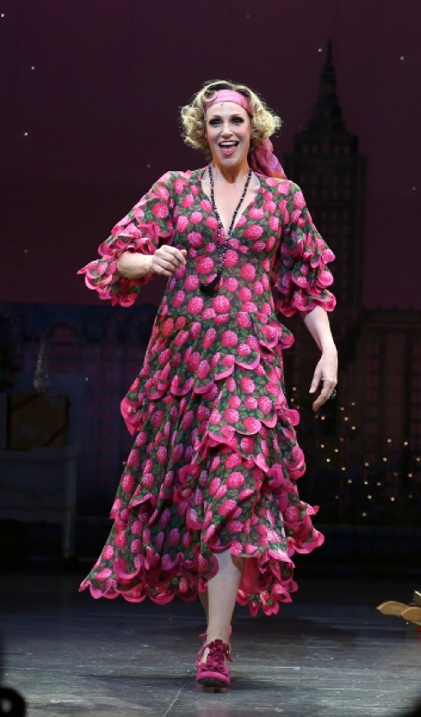 Photo Coverage: The New Miss Hannigan  Takes a Bow! Check Out Jane Lynch's Opening Curtain Call in ANNIE! Image