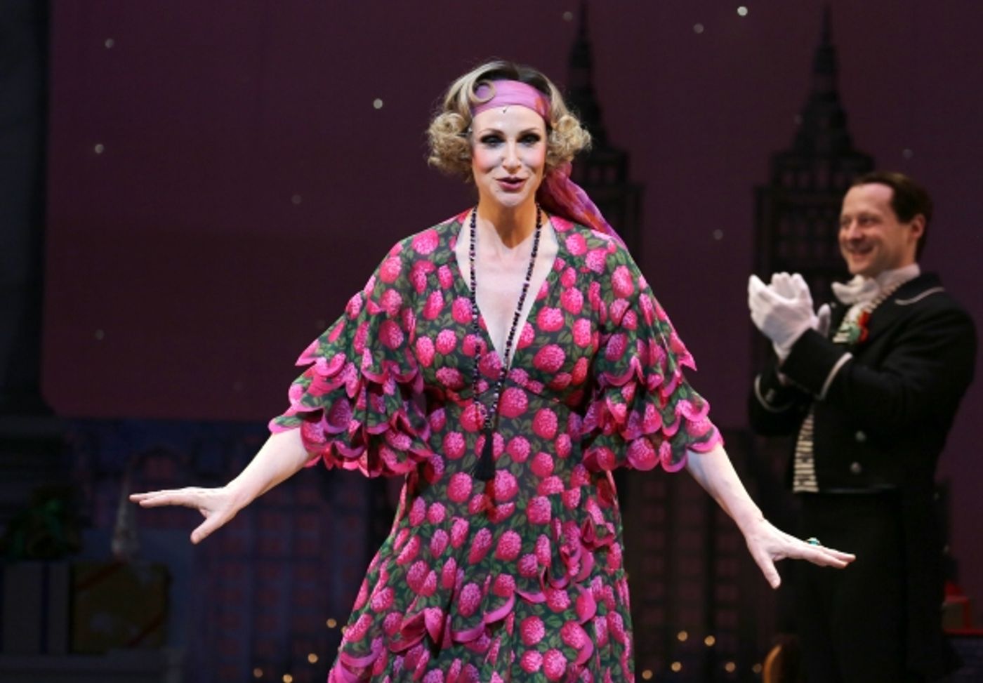 Photo Coverage: The New Miss Hannigan  Takes a Bow! Check Out Jane Lynch's Opening Curtain Call in ANNIE! Image