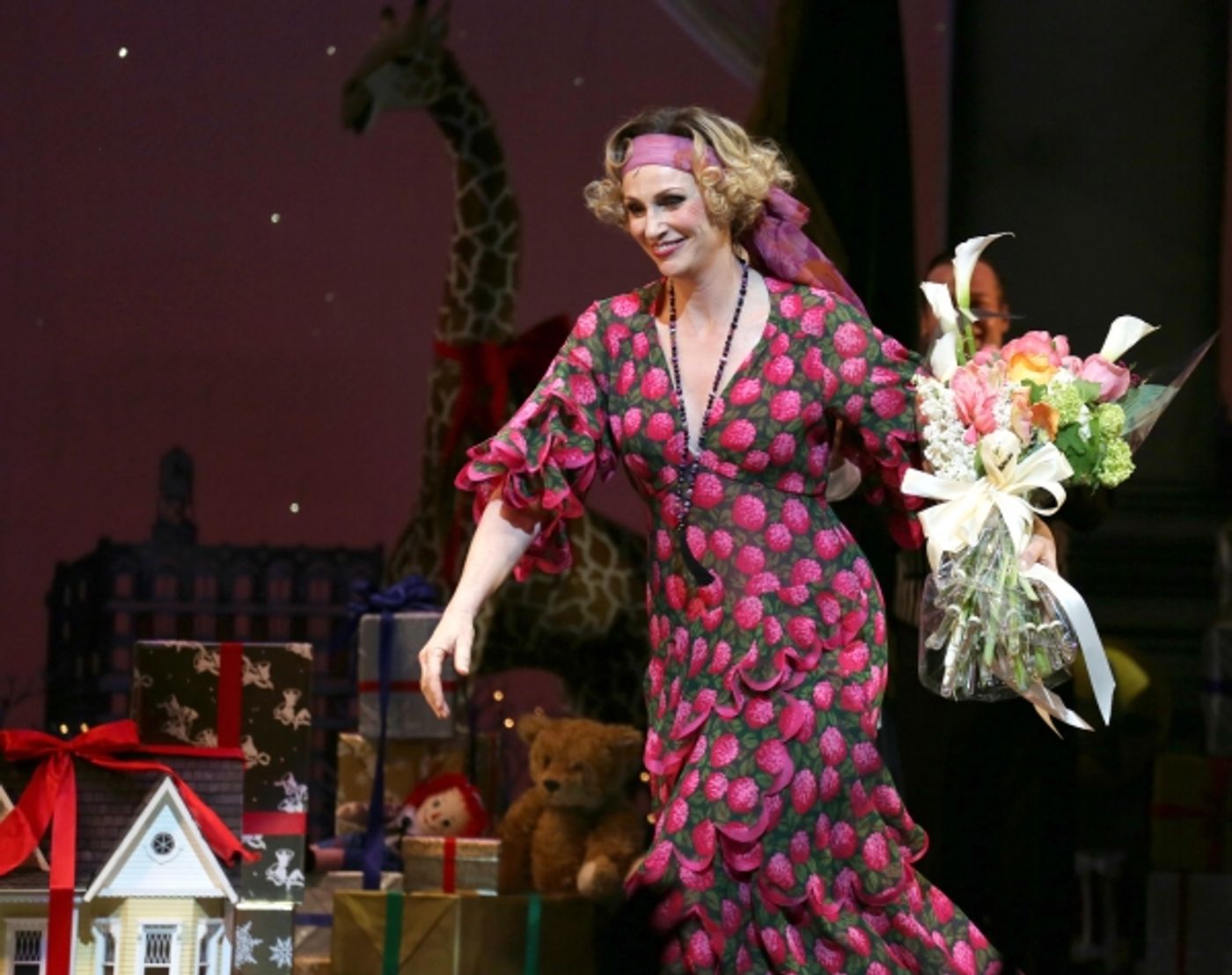 Photo Coverage: The New Miss Hannigan  Takes a Bow! Check Out Jane Lynch's Opening Curtain Call in ANNIE! Image