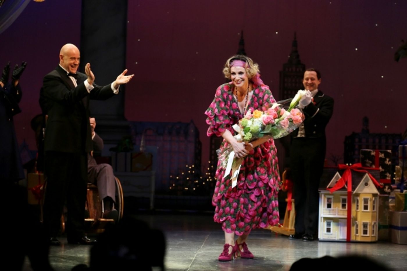 Photo Coverage: The New Miss Hannigan  Takes a Bow! Check Out Jane Lynch's Opening Curtain Call in ANNIE! Image