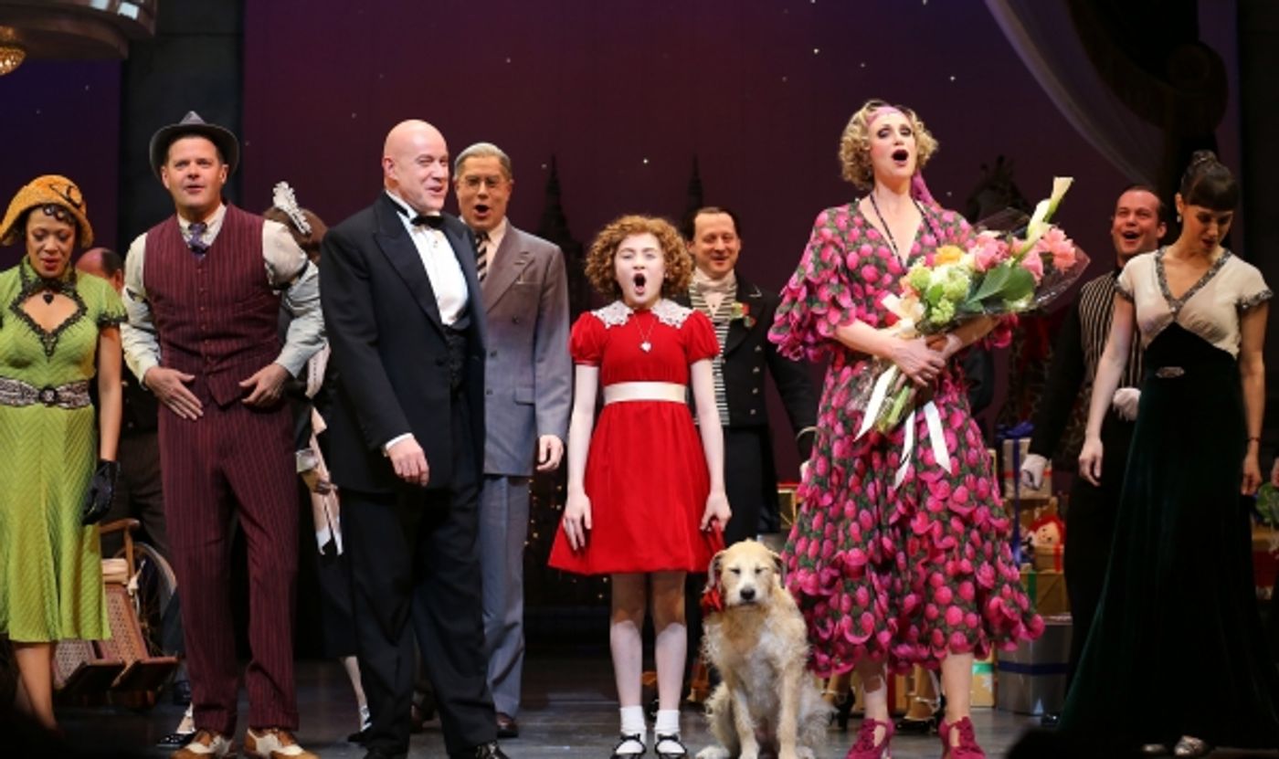 Photo Coverage: The New Miss Hannigan  Takes a Bow! Check Out Jane Lynch's Opening Curtain Call in ANNIE! Image