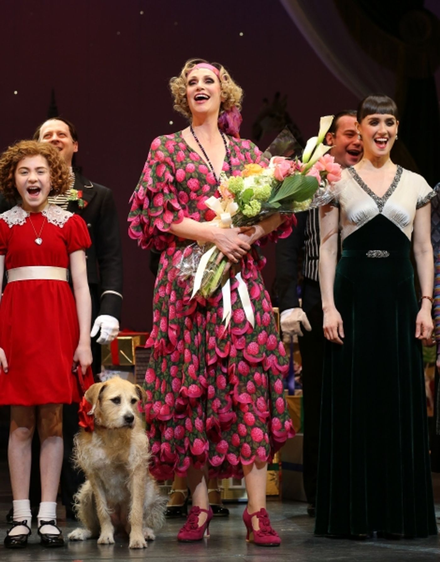 Photo Coverage: The New Miss Hannigan  Takes a Bow! Check Out Jane Lynch's Opening Curtain Call in ANNIE! Image