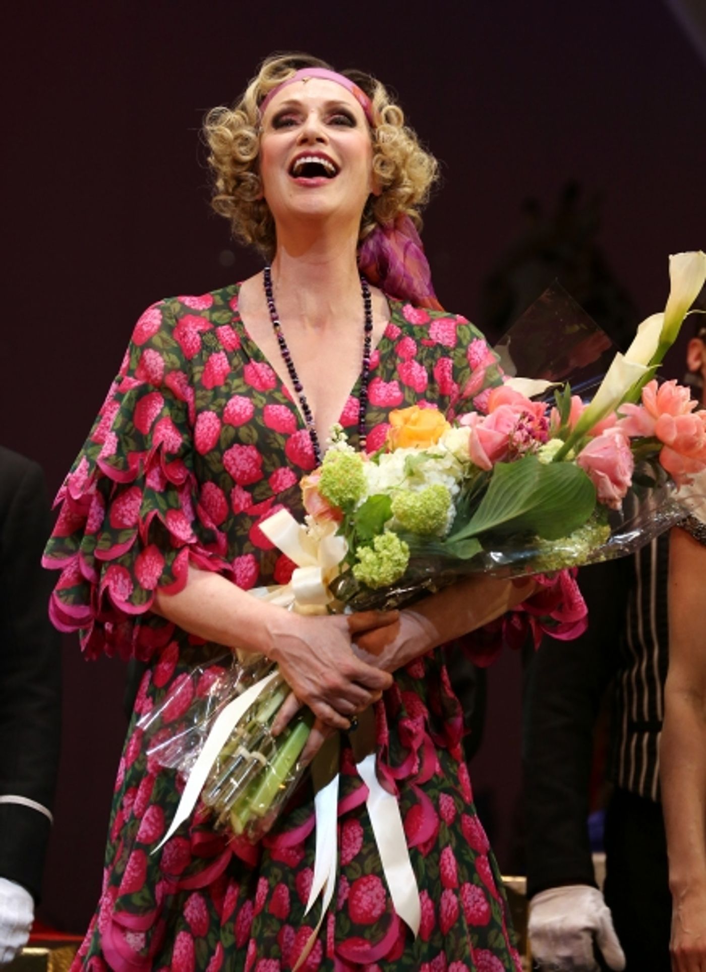Photo Coverage: The New Miss Hannigan  Takes a Bow! Check Out Jane Lynch's Opening Curtain Call in ANNIE! Image