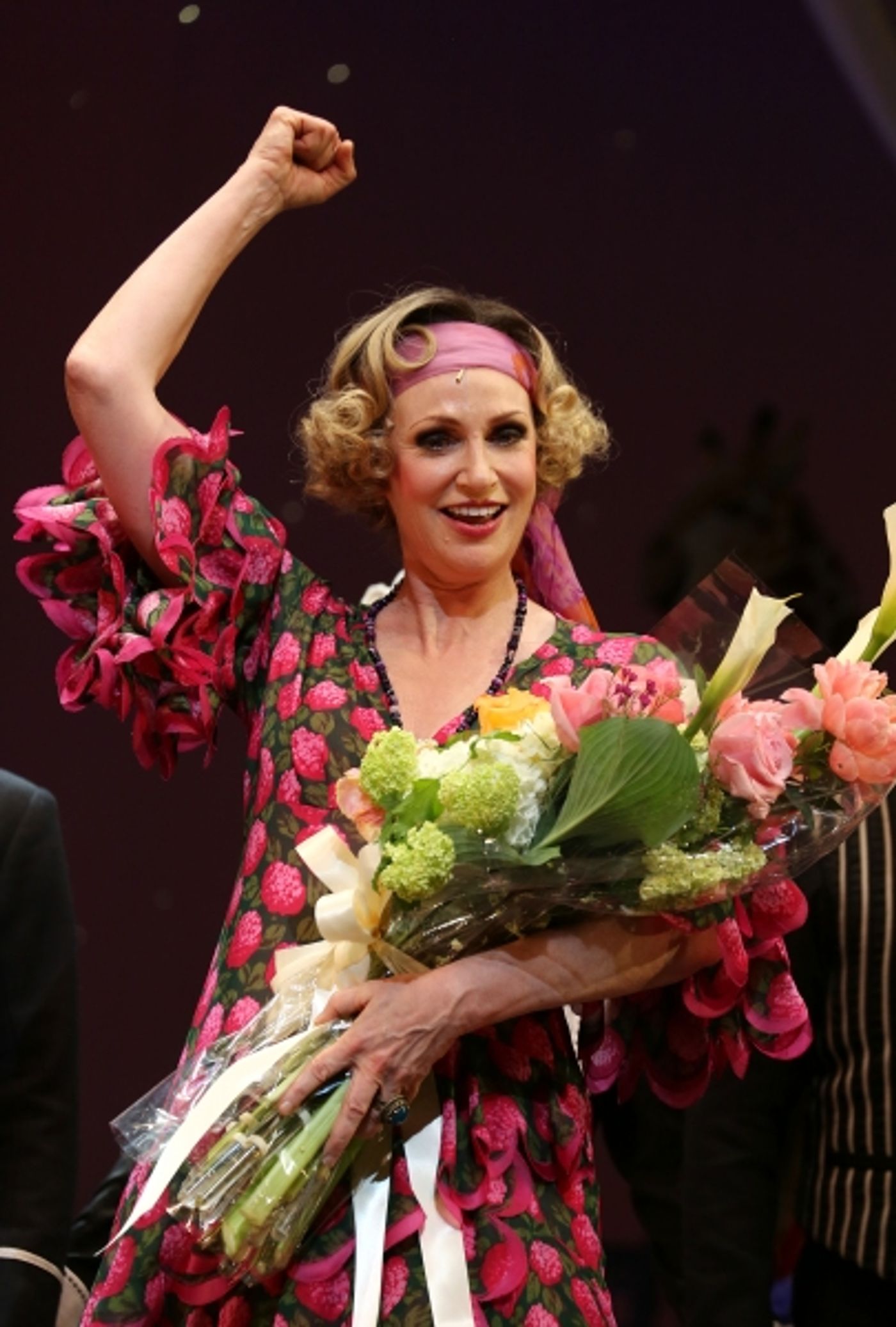 Photo Coverage: The New Miss Hannigan  Takes a Bow! Check Out Jane Lynch's Opening Curtain Call in ANNIE! Image