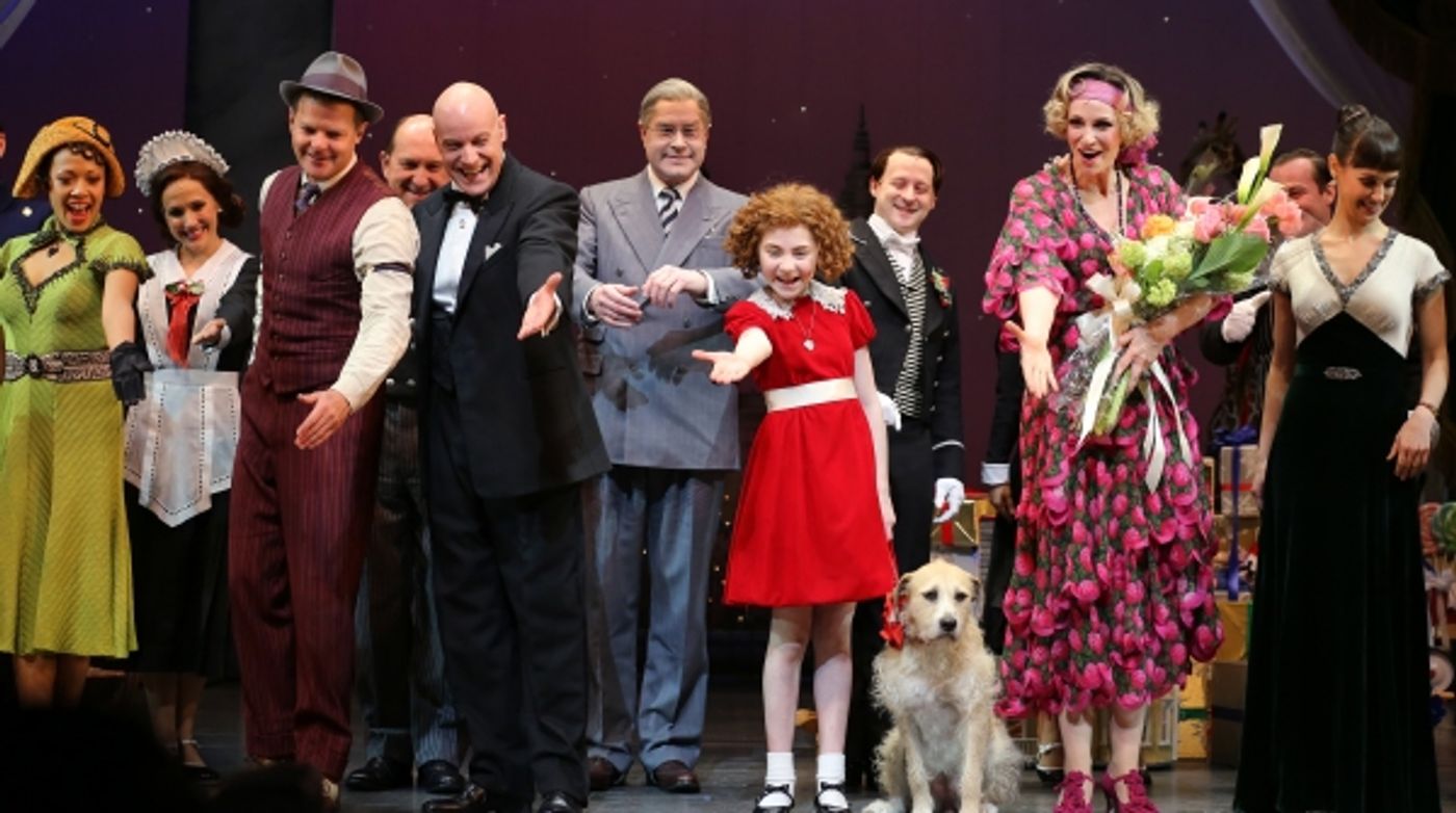 Photo Coverage: The New Miss Hannigan  Takes a Bow! Check Out Jane Lynch's Opening Curtain Call in ANNIE! Image