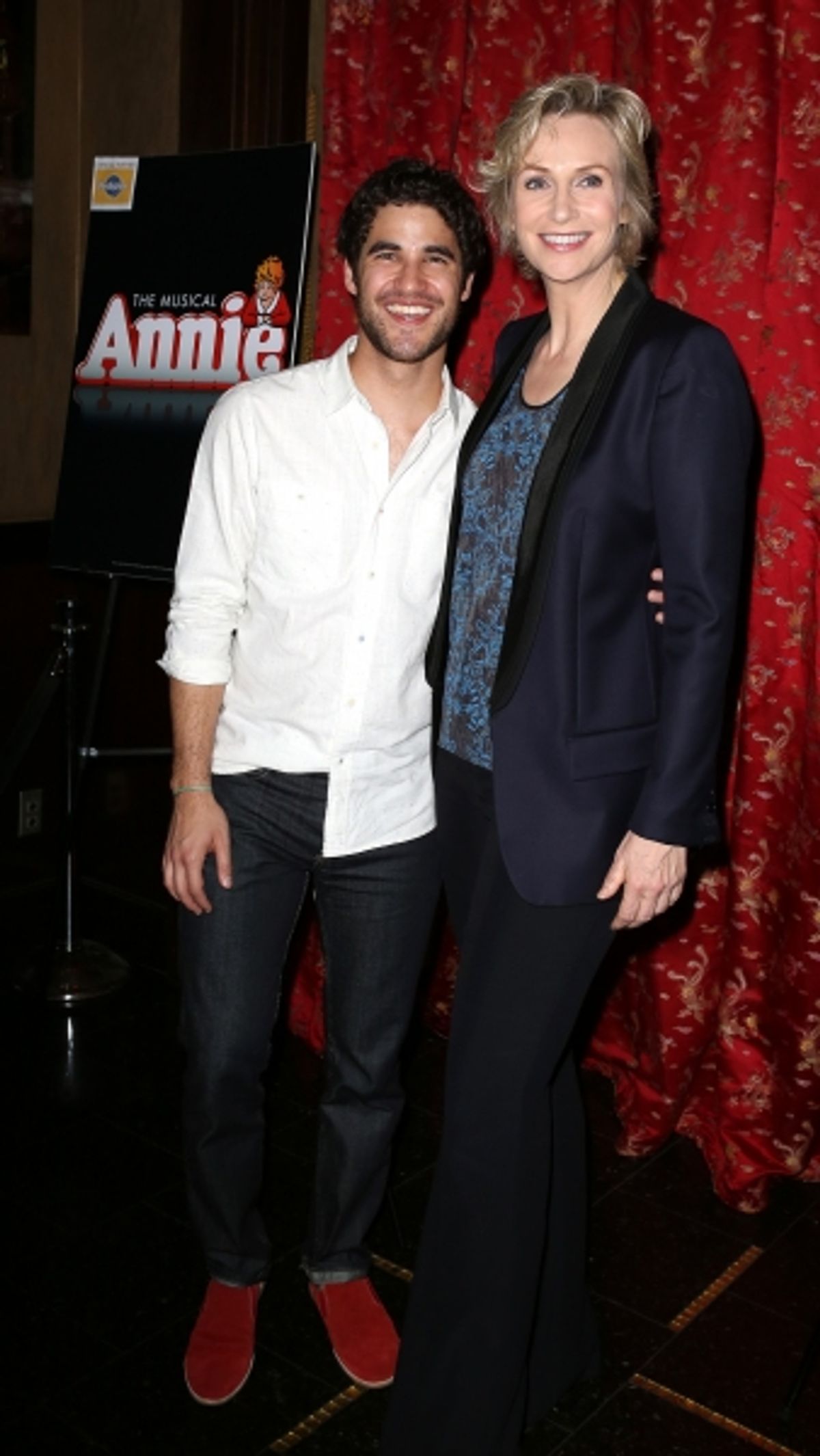 Darren Criss, Jane Lynch  at 