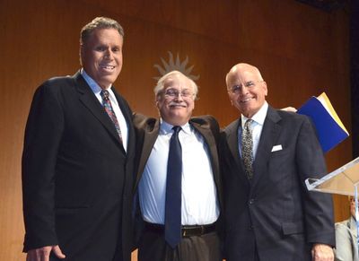 Malachy G. Wiegnes (NATAS Chairman), Dwight Bowers (Smithsonian Entertainment Curator Photo