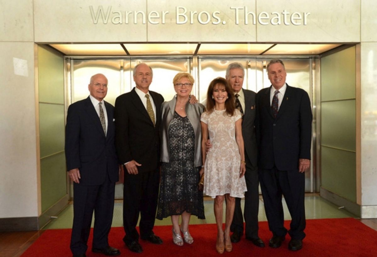 John Gray (Smithsonian Director) Phil Parker, Kathy Parker, Susan Lucci, Alex Trebek, Malachy G. Wiegnes (NATAS Chairman) at 