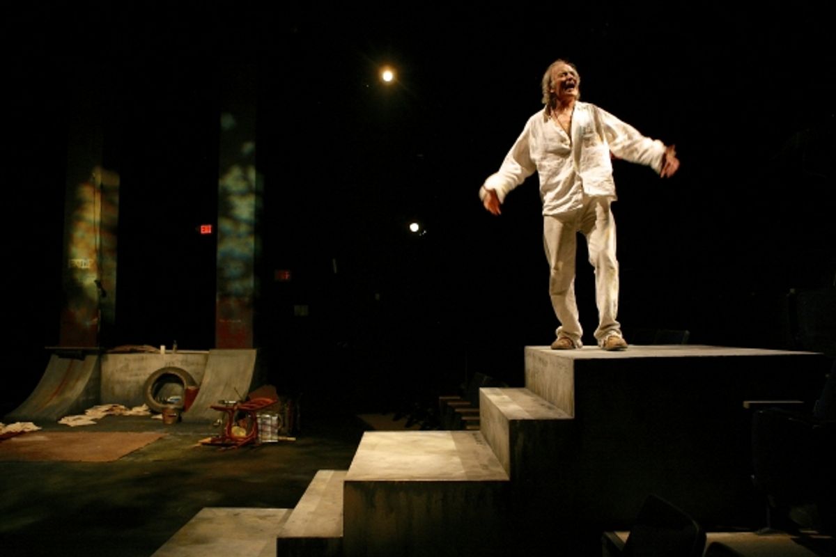 Joseph Graves (as The Poet) in the Syracuse Stage production of An Iliad at 
