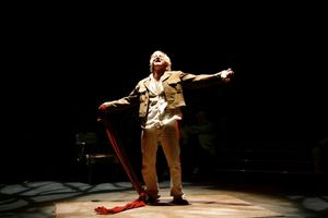 Joseph Graves (as The Poet) in the Syracuse Stage production of An Iliad Photo