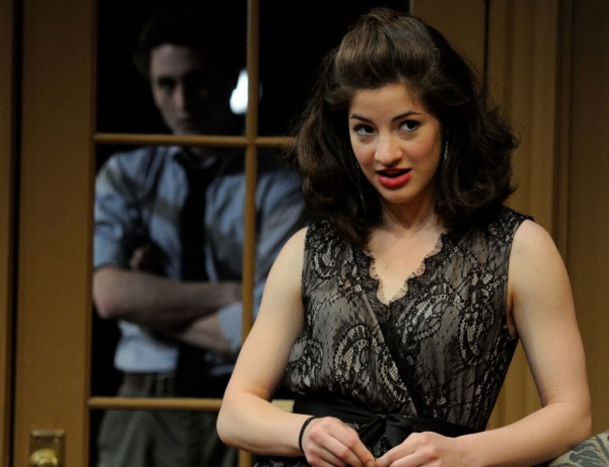 Bridget Saracino (foreground) and Steven Jaehnert at 