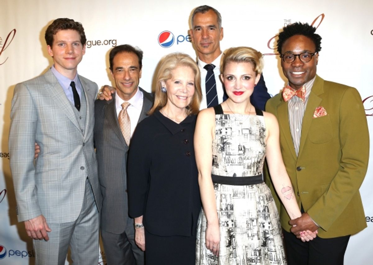 Stark Sands, Hal Luftig, Daryl Roth, Jerry Mitchell, Annaleigh Ashford, Billy Porter  at 