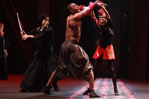 Marina Celander as Narrator, Yoshi Amao as The Rogue Assassin, Jerry Ford as Qaseem t Photo