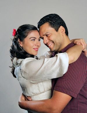 Sophia Benedetti and Carlos MonzÃ'³n star as undocumented workers Figaro and Susana @ BroadwayWorld Sophia Benedetti and Carlos MonzÃ'³n star as undocumented workers Figaro and Sus Photo