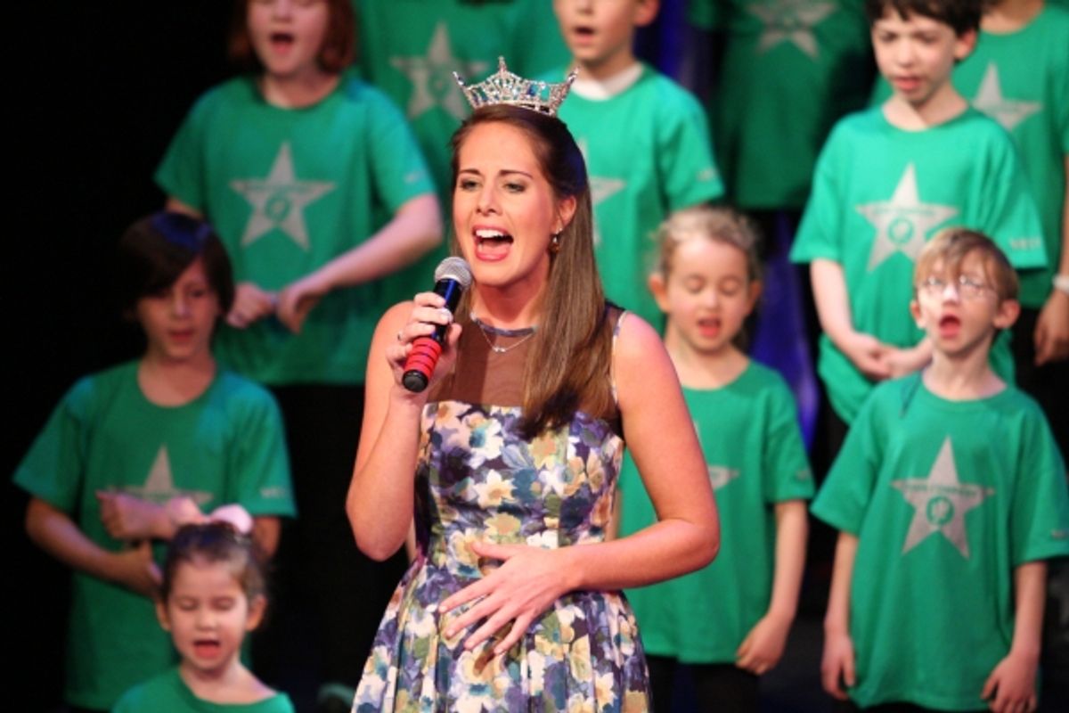Shannon Oliver (Miss New York) and the West Side Y''s Kids Company at 