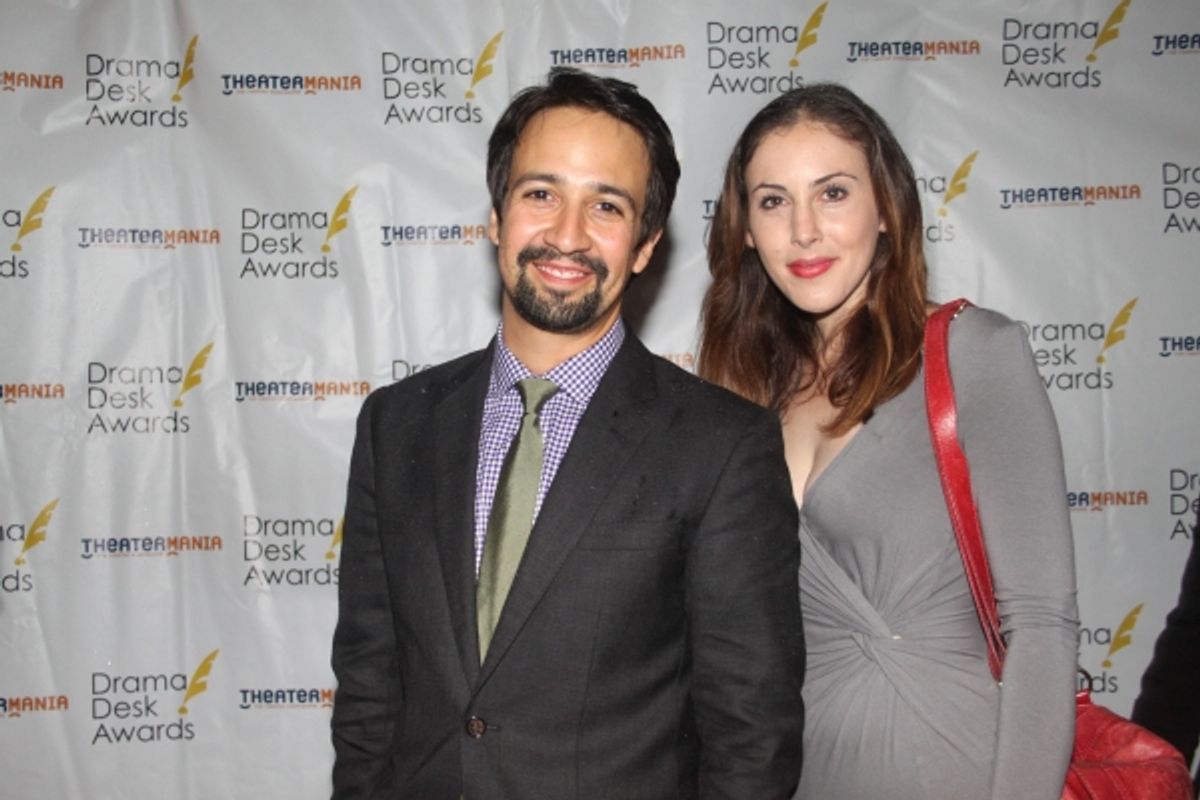 Lin-Manuel Miranda and guest at 