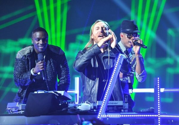 AKON, DAVID GUETTA, NE-YO Photo