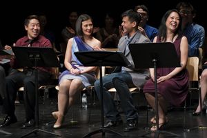 Raymond J. Lee, Ann Sanders, Telly Leung, Christine Toy Johnson @ BroadwayWorld Raymond J. Lee, Ann Sanders, Telly Leung, Christine Toy Johnson Photo