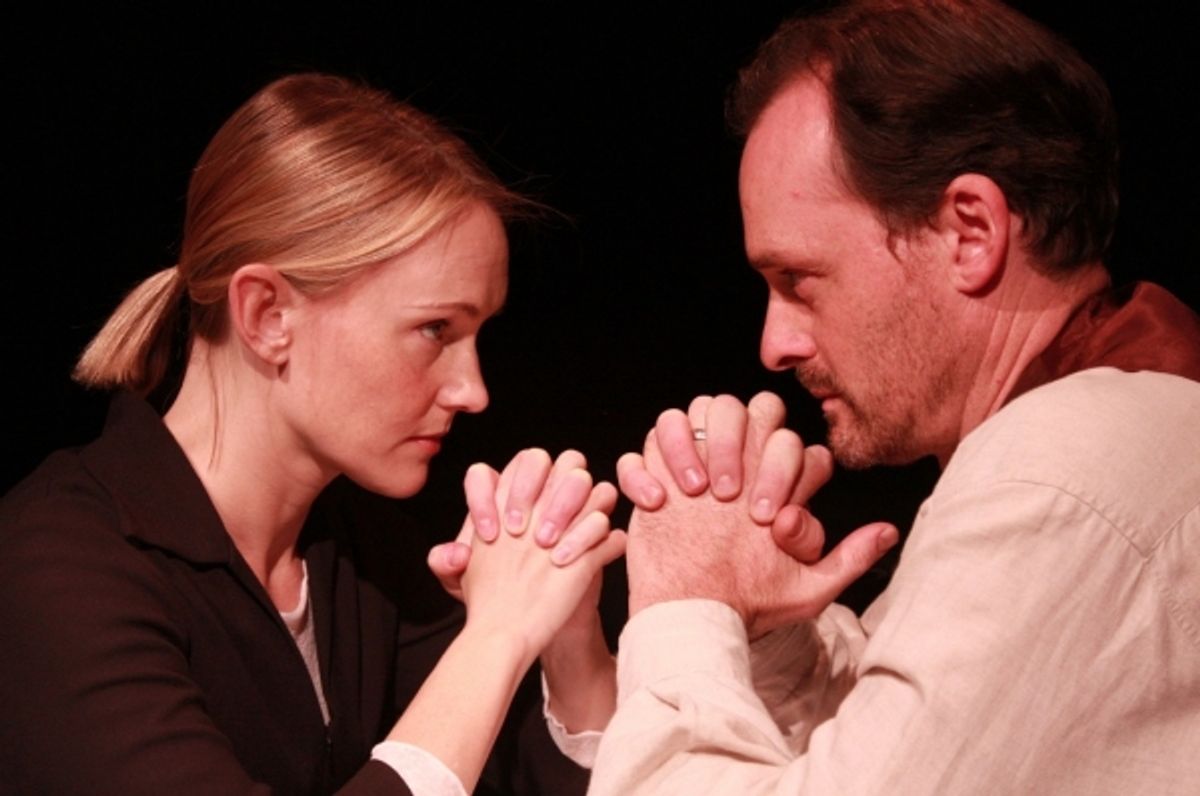 Devon Sorvari and Christopher Guilmet as Elizabeth and John Proctor at 