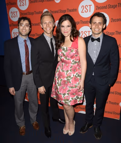 Peter Duchan, Justin Paul, Lindsay Mendez  Photo