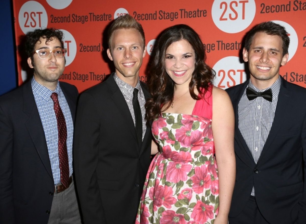 Peter Duchan, Justin Paul, Lindsay Mendez  at 